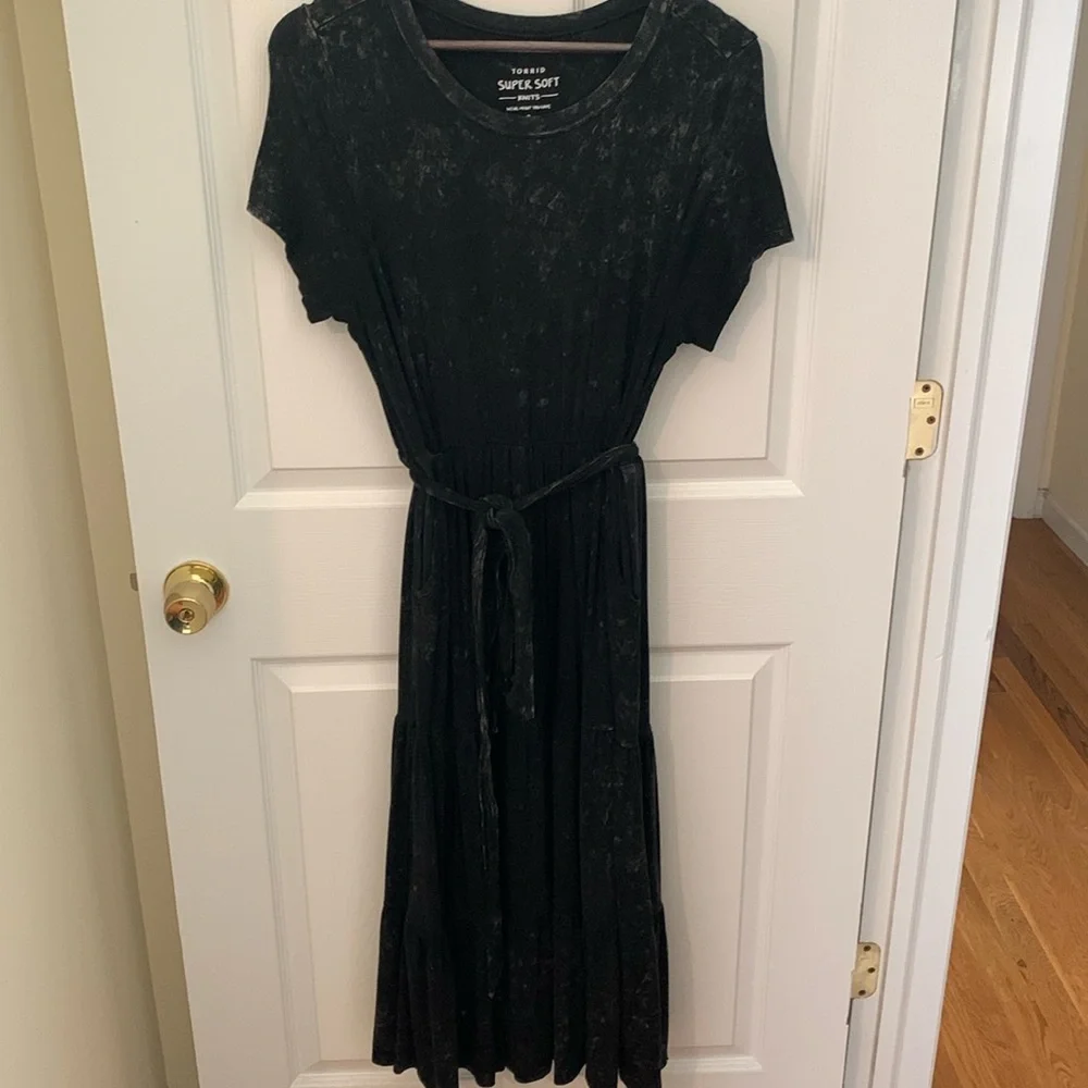 Torrid acid wash knit maxi dress - Picture 1 of 10